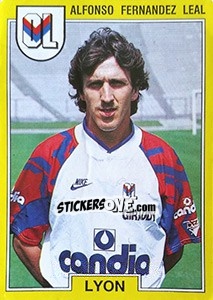 Figurina Alfonso Fernandez Leal - FOOT 1991-1992 - Panini