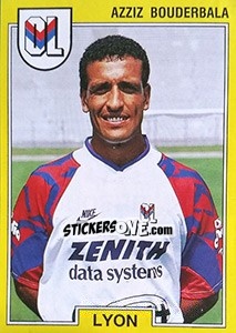 Sticker Azziz Bouderbala - FOOT 1991-1992 - Panini