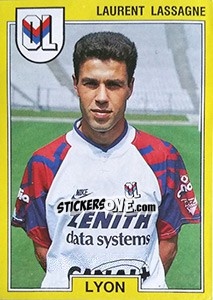 Sticker Laurent lassagne - FOOT 1991-1992 n. 103 - Panini