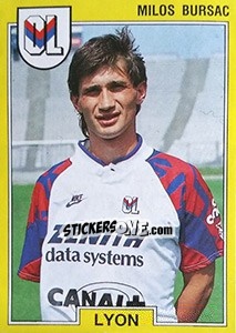 Cromo Milos Bursac - FOOT 1991-1992 n. 104 - Panini