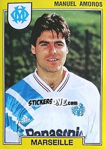 Figurina Manuel Amoros - FOOT 1991-1992 - Panini