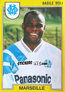 Sticker Basile Boli - FOOT 1991-1992 - Panini