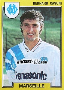 Sticker Bernard Casoni - FOOT 1991-1992 n. 110 - Panini