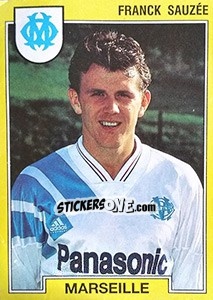 Sticker Franck Sauzée - FOOT 1991-1992 n. 112 - Panini