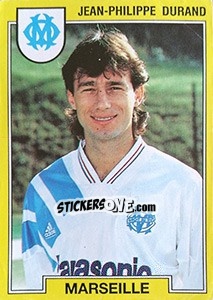 Sticker Jean-Philippe Durand - FOOT 1991-1992 n. 118 - Panini
