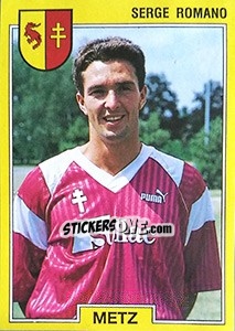 Figurina Serge Romano - FOOT 1991-1992 n. 121 - Panini