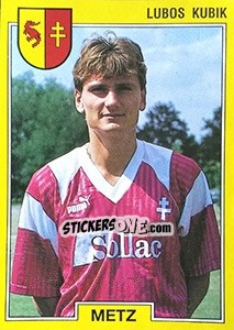 Sticker Lubos Kubik - FOOT 1991-1992 n. 128 - Panini