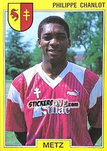 Sticker Philippe Chanlot - FOOT 1991-1992 n. 129 - Panini
