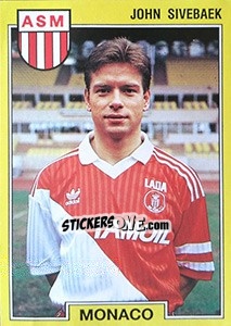 Sticker John Sivebaek - FOOT 1991-1992 - Panini