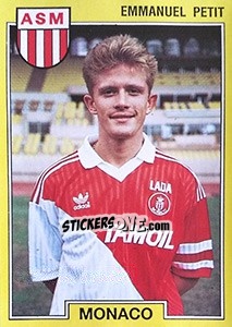 Sticker Emmanuel Petit - FOOT 1991-1992 n. 136 - Panini