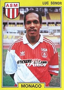 Sticker Luc Sonor - FOOT 1991-1992 n. 138 - Panini