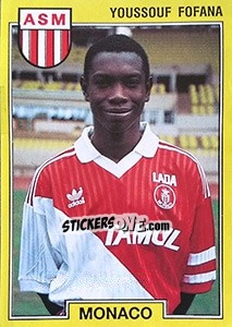 Sticker Youssouf Fofana - FOOT 1991-1992 n. 144 - Panini