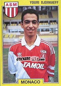 Sticker Youri Djorkaeff - FOOT 1991-1992 - Panini