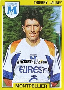 Cromo Thierry Laurey - FOOT 1991-1992 - Panini