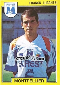 Sticker Franck Lucchesi - FOOT 1991-1992 - Panini