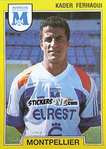 Figurina Kader Ferhaoui - FOOT 1991-1992 - Panini