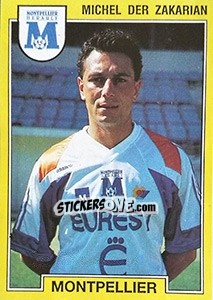 Figurina Michel Der Zakarian - FOOT 1991-1992 n. 159 - Panini