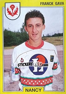 Sticker Franck Gava - FOOT 1991-1992 - Panini