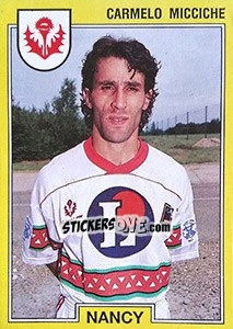 Cromo Carmelo Micciche - FOOT 1991-1992 - Panini