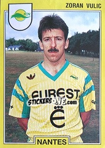 Cromo Zoran Vulic - FOOT 1991-1992 - Panini