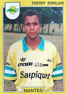 Sticker Thierry Bonalair - FOOT 1991-1992 n. 180 - Panini