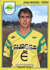 Sticker Jean-Michel Ferri - FOOT 1991-1992 n. 181 - Panini