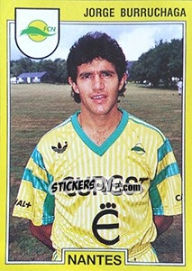 Sticker Jorge Burruchaga - FOOT 1991-1992 n. 183 - Panini