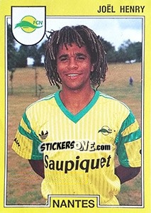 Cromo Joël Henry - FOOT 1991-1992 - Panini