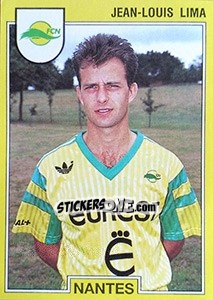 Sticker Jean-Louis Lima - FOOT 1991-1992 n. 185 - Panini