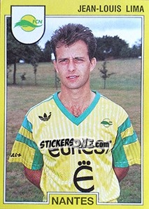 Sticker Jean-Louis Lima - FOOT 1991-1992 - Panini