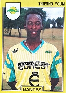 Sticker Thierno Youm - FOOT 1991-1992 n. 186 - Panini