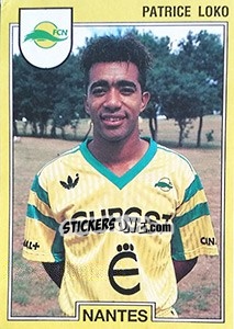 Figurina Patrice Loko - FOOT 1991-1992 - Panini