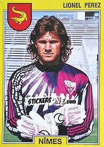 Cromo Lionel Perez - FOOT 1991-1992 - Panini