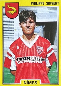 Sticker Philippe Sirvent - FOOT 1991-1992 n. 192 - Panini