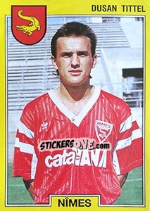 Sticker Dusan Tittel - FOOT 1991-1992 - Panini