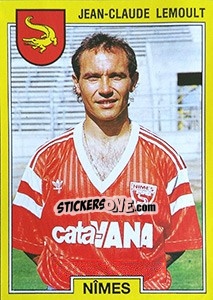 Cromo Jean-Claude Lemoult - FOOT 1991-1992 n. 195 - Panini
