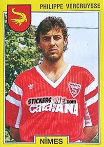 Sticker Philippe Vercruysse - FOOT 1991-1992 - Panini