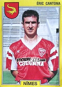 Sticker Eric Cantona - FOOT 1991-1992 - Panini