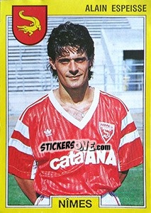Cromo Alain Espeisse - FOOT 1991-1992 n. 201 - Panini