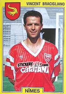 Sticker Vincent Bracigliano - FOOT 1991-1992 - Panini