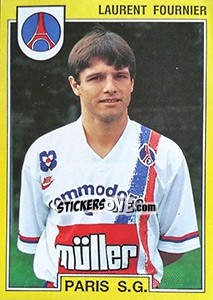 Figurina Laurent Fournier - FOOT 1991-1992 - Panini