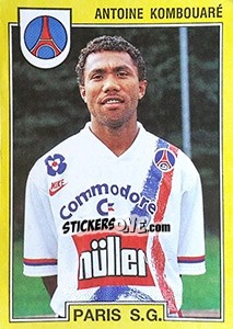 Sticker Antoine Kombouaré - FOOT 1991-1992 - Panini