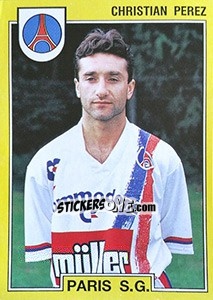 Figurina Christian Perez - FOOT 1991-1992 - Panini