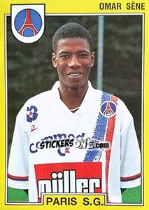 Cromo Omar Sène - FOOT 1991-1992 n. 216 - Panini
