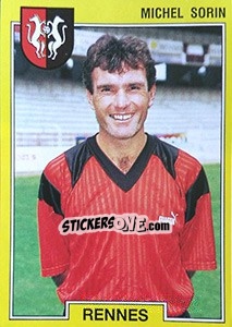 Cromo Michel Sorin - FOOT 1991-1992 - Panini