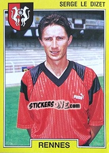 Cromo Serge Le dizet - FOOT 1991-1992 - Panini