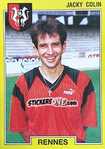 Sticker Jacky Colin - FOOT 1991-1992 - Panini