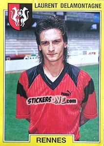 Sticker Laurent Delamontagne - FOOT 1991-1992 - Panini