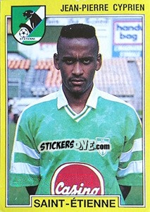 Figurina Jean-Pierre Cyprien - FOOT 1991-1992 - Panini