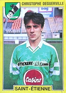 Figurina Christophe Deguerville - FOOT 1991-1992 - Panini